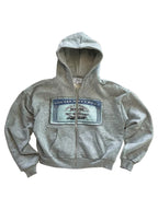 The Registry Patch Zip Hoodie in gray, front white-background flat lay