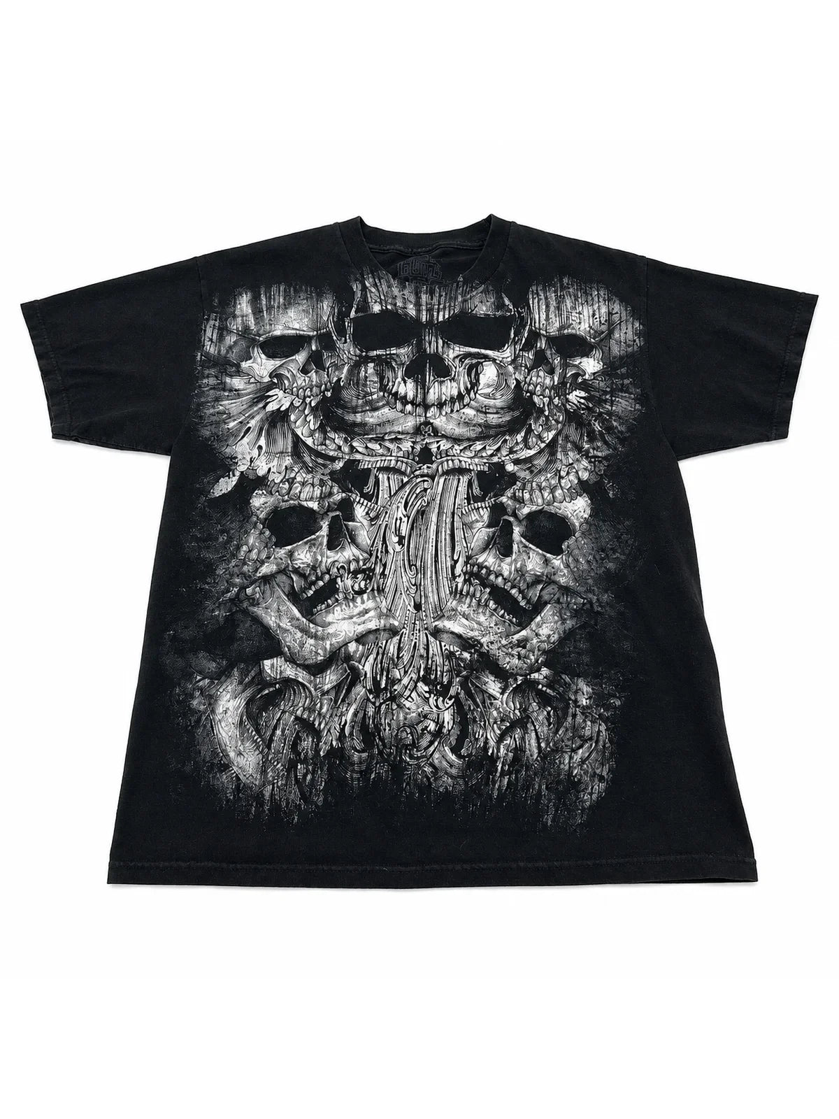The Ossuary Stack Graphic Tee front on white background