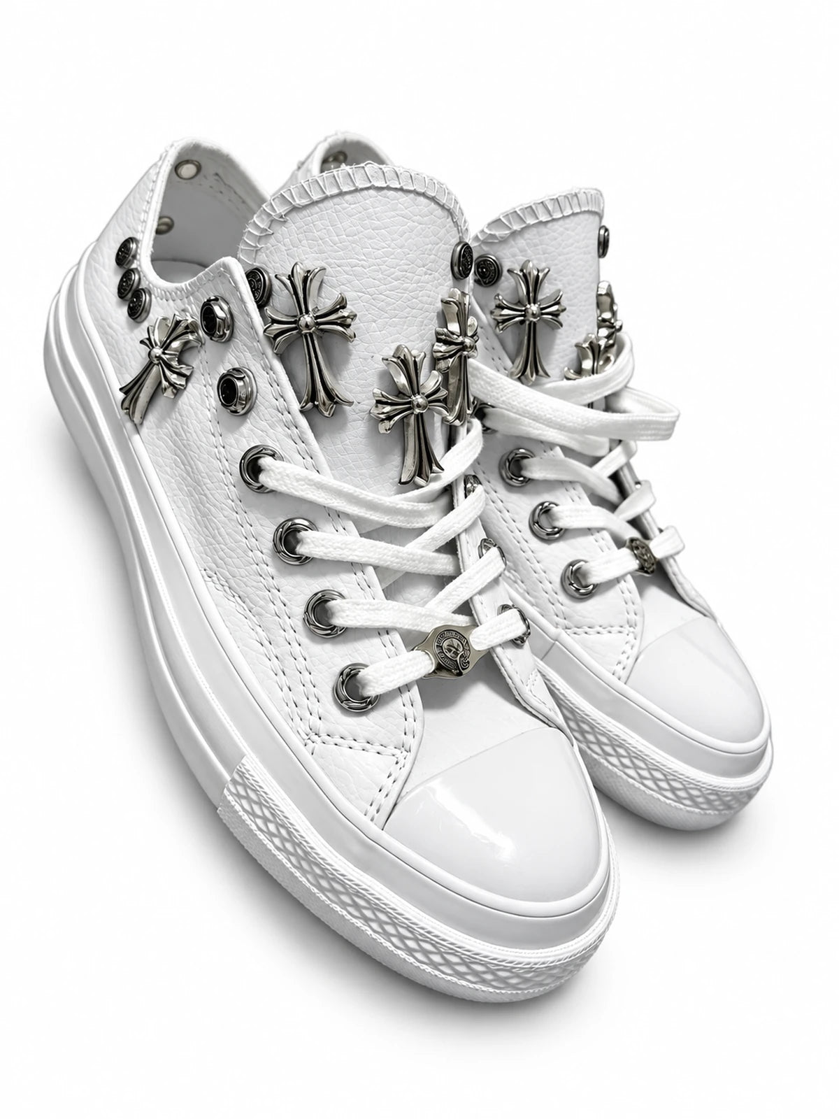 The Ivory Crest Cross Low-Tops