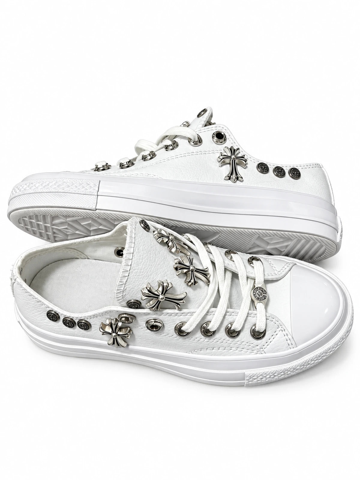 The Ivory Crest Cross Low-Tops