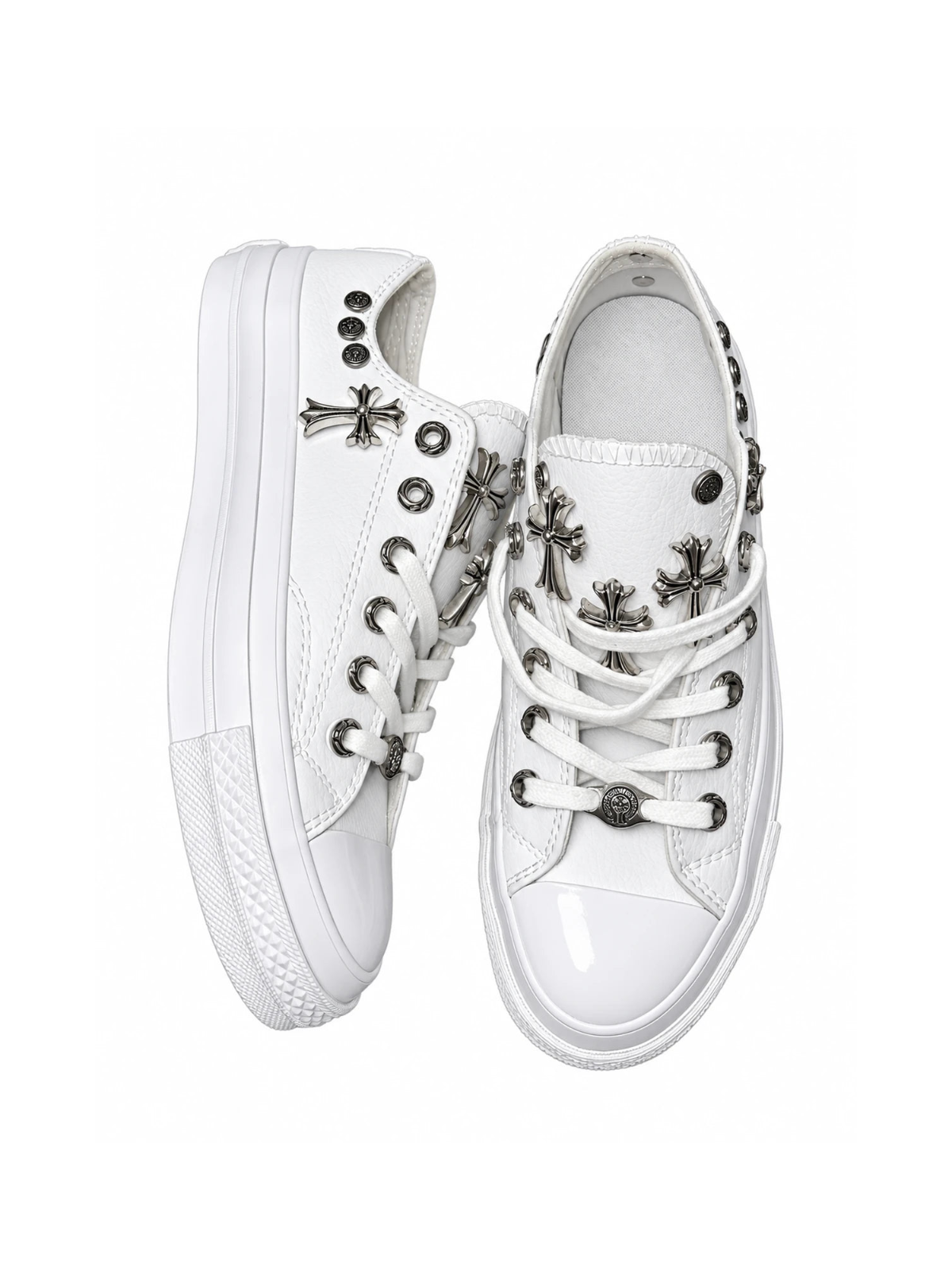 The Ivory Crest Cross Low-Tops