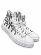 The Silver Mosaic Cross High-Tops