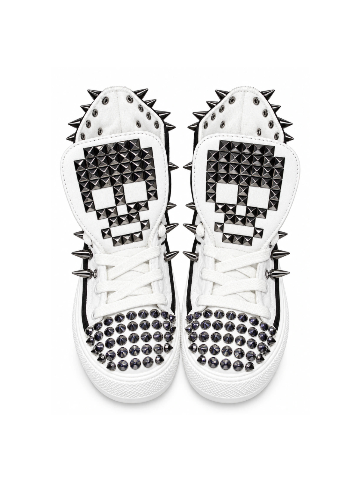 The Ivory Nightspike Studded High-Tops