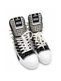 The Chrome Matrix Studded Platform High-Tops