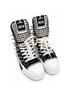 The Chrome Matrix Studded Platform High-Tops