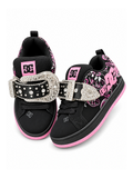 THE PINK NOIR SILVER BUCKLE LOW-TOPS