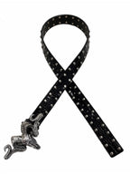 The Aged Skull Ram Leather Belt