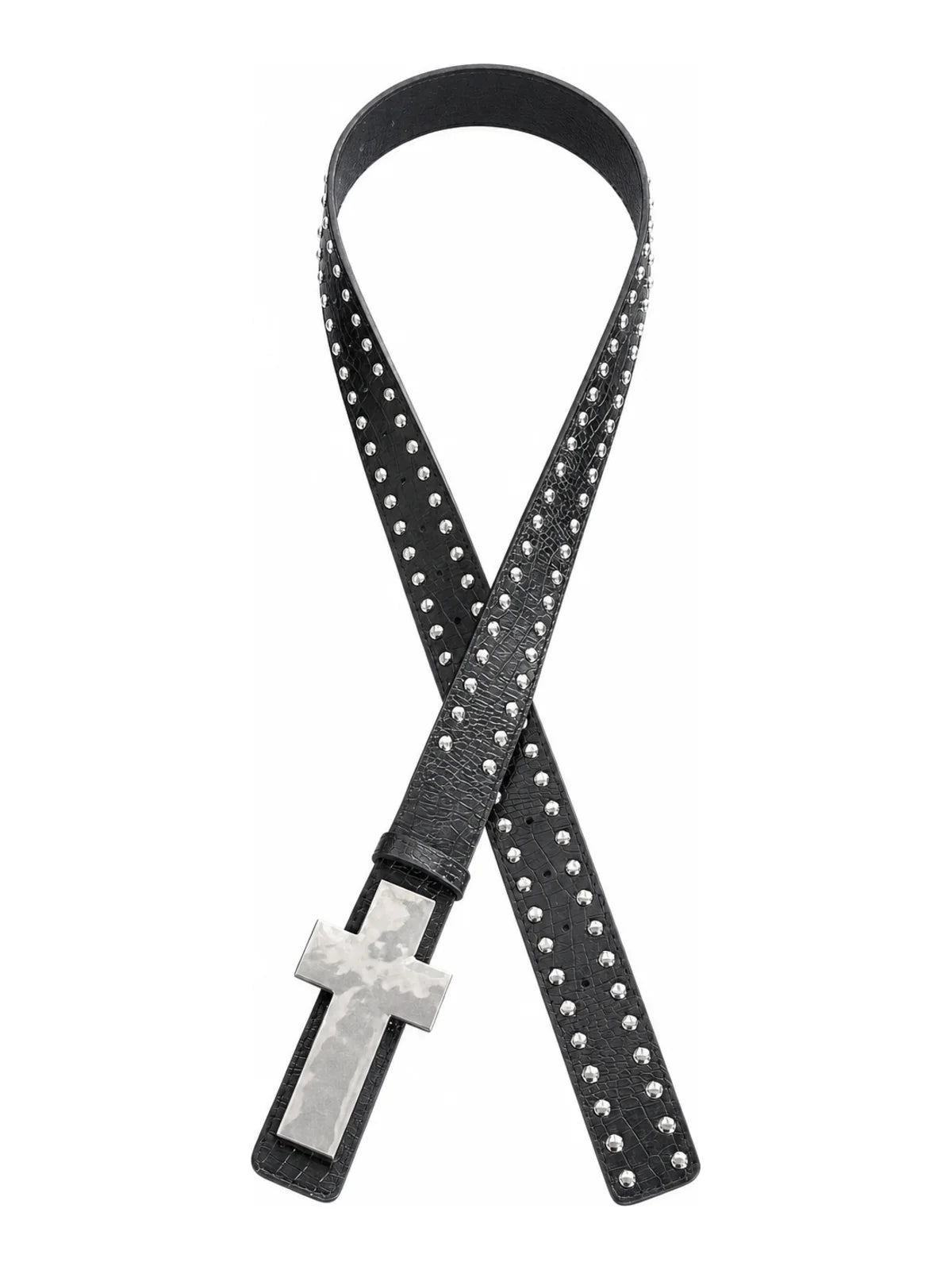 The Brutalist Cross Studded Belt