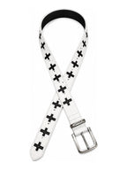 The Gothic Cross Leather Belt