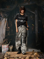 Dirty White Ashen Manifest Baggy Jeans women's relaxed front styled look