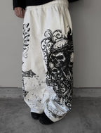 White Gothic Ruin Wide-Leg Sweatpants additional product image 3