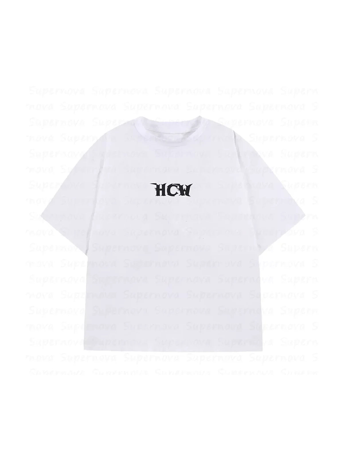White Rebel Bones Skeleton Graphic Tee with black chest mark, white background
