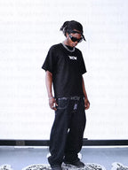 Black Rebel Bones Skeleton Graphic Tee styled front view