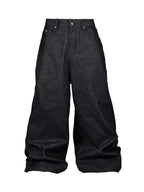 The Shibuya Dragon Graphic Jeans in black, front view on white