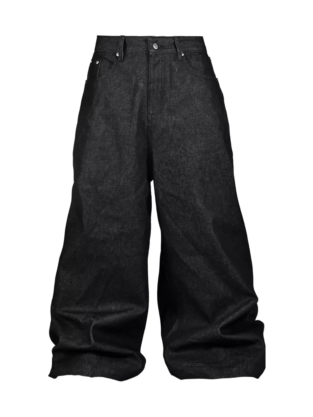 The Shibuya Dragon Graphic Jeans in black, front product view on white