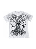 The Haunted Crown Graphic Tee complete sleeves on white background