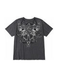 The Rosebound Crest Graphic Tee full garment on white background