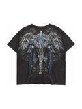 The Azure Sigil Graphic Tee full garment on white background