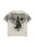The Silent Harvest Graphic Tee full garment on white background