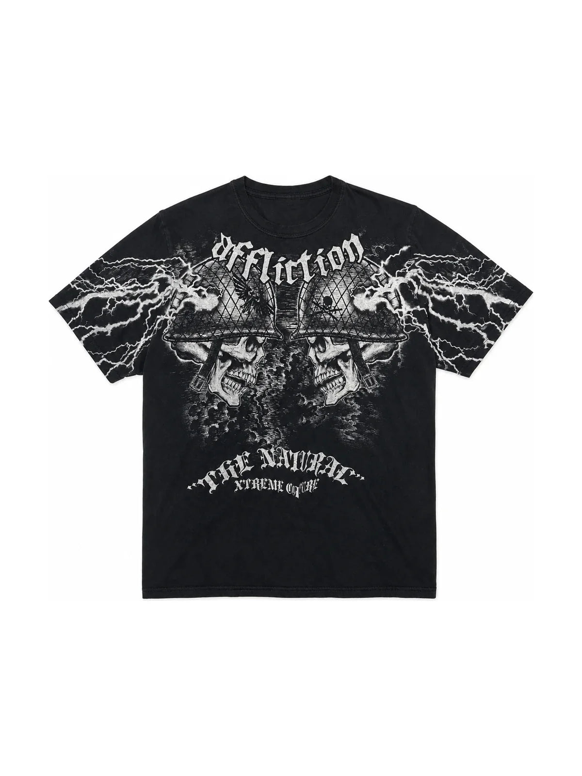 The Mirror Thunder Graphic Tee full garment on white background