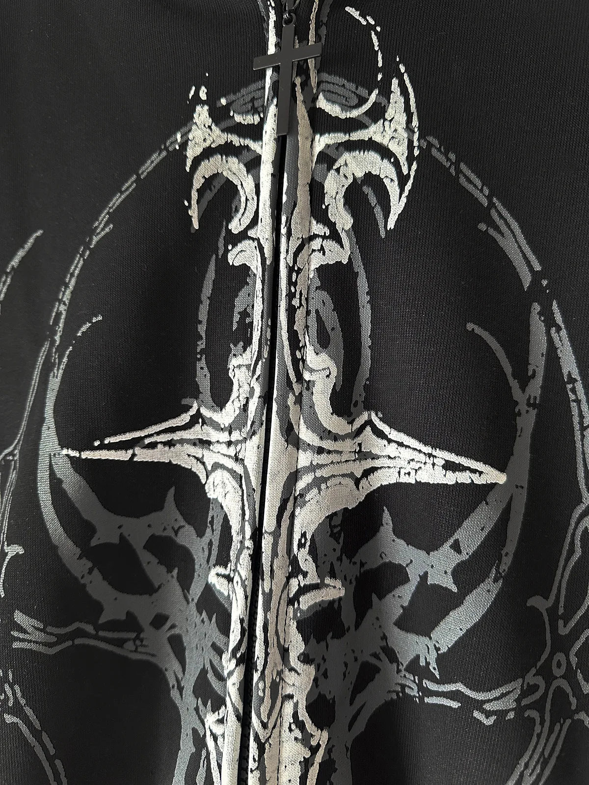 Black Gothic Sigil front graphic close-up