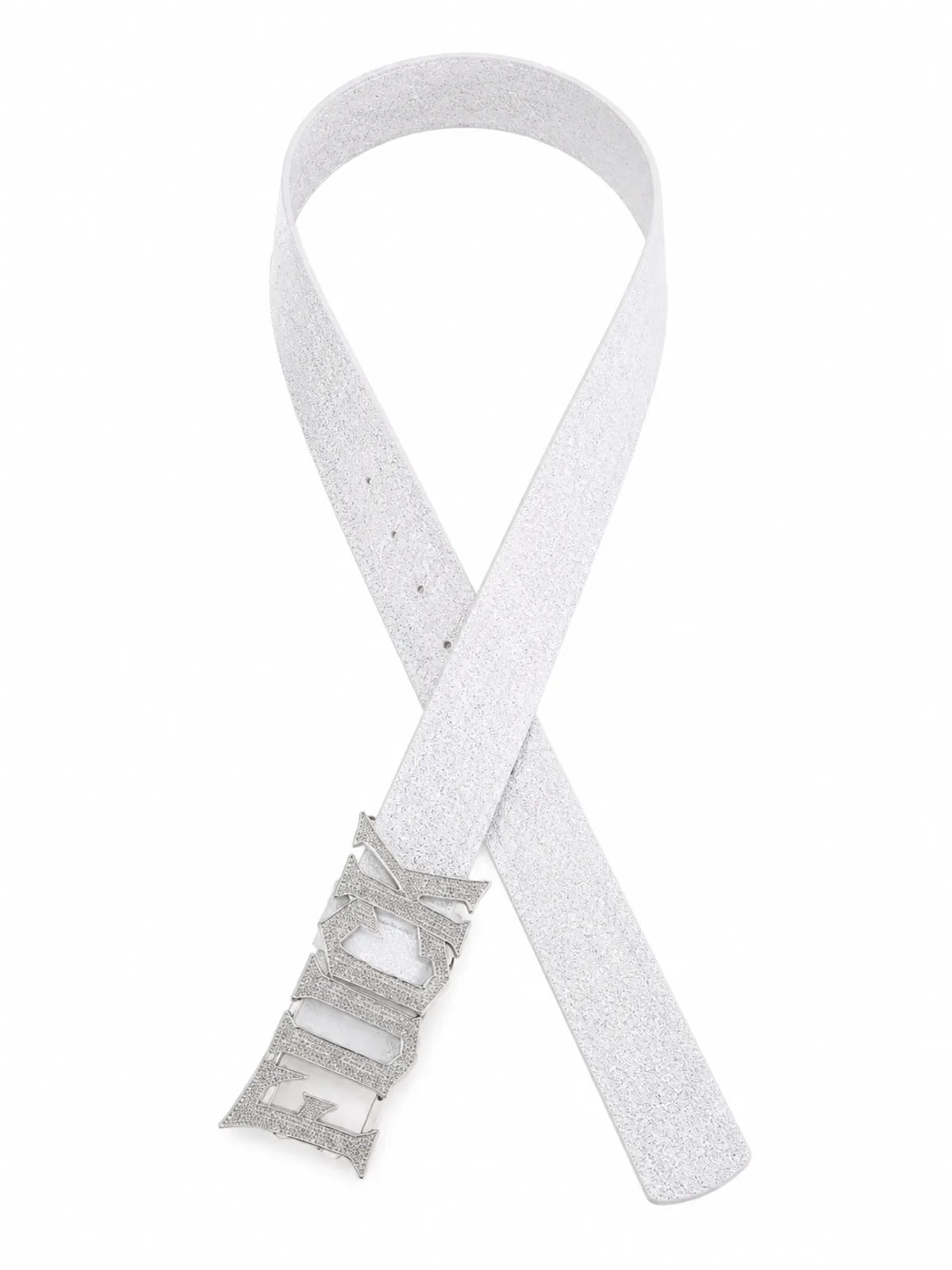The Rhinestone FUCK Silver Belt