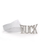 The Rhinestone FUCK Silver Belt