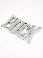 The Rhinestone FUCK Silver Belt