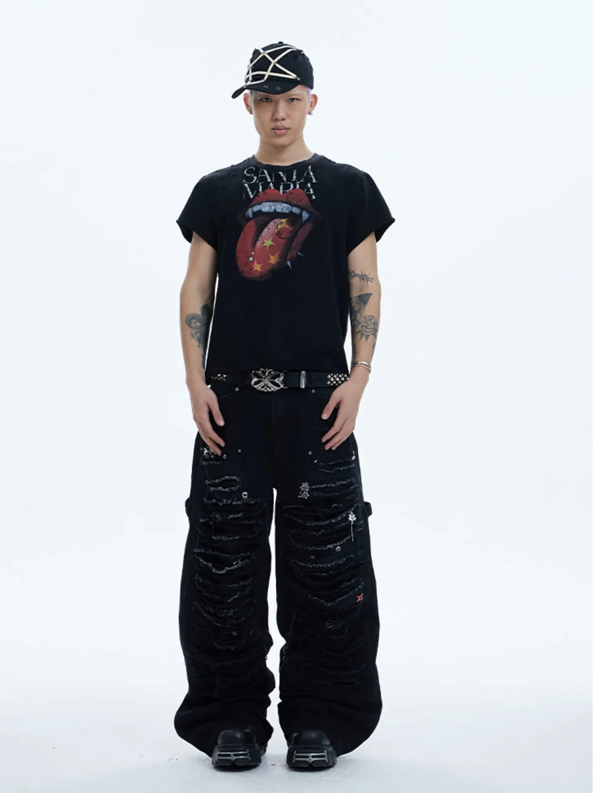 The Rock Tongue Punk Graphic Tee