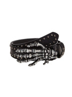 The Skeleton Hand Studded Belt