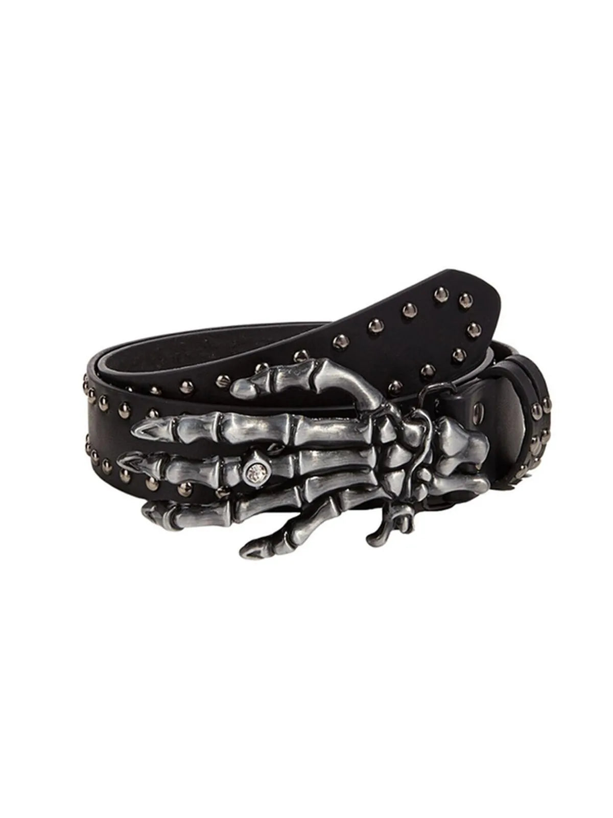 The Skeleton Hand Studded Belt