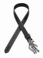 The Skeleton Hand Studded Belt