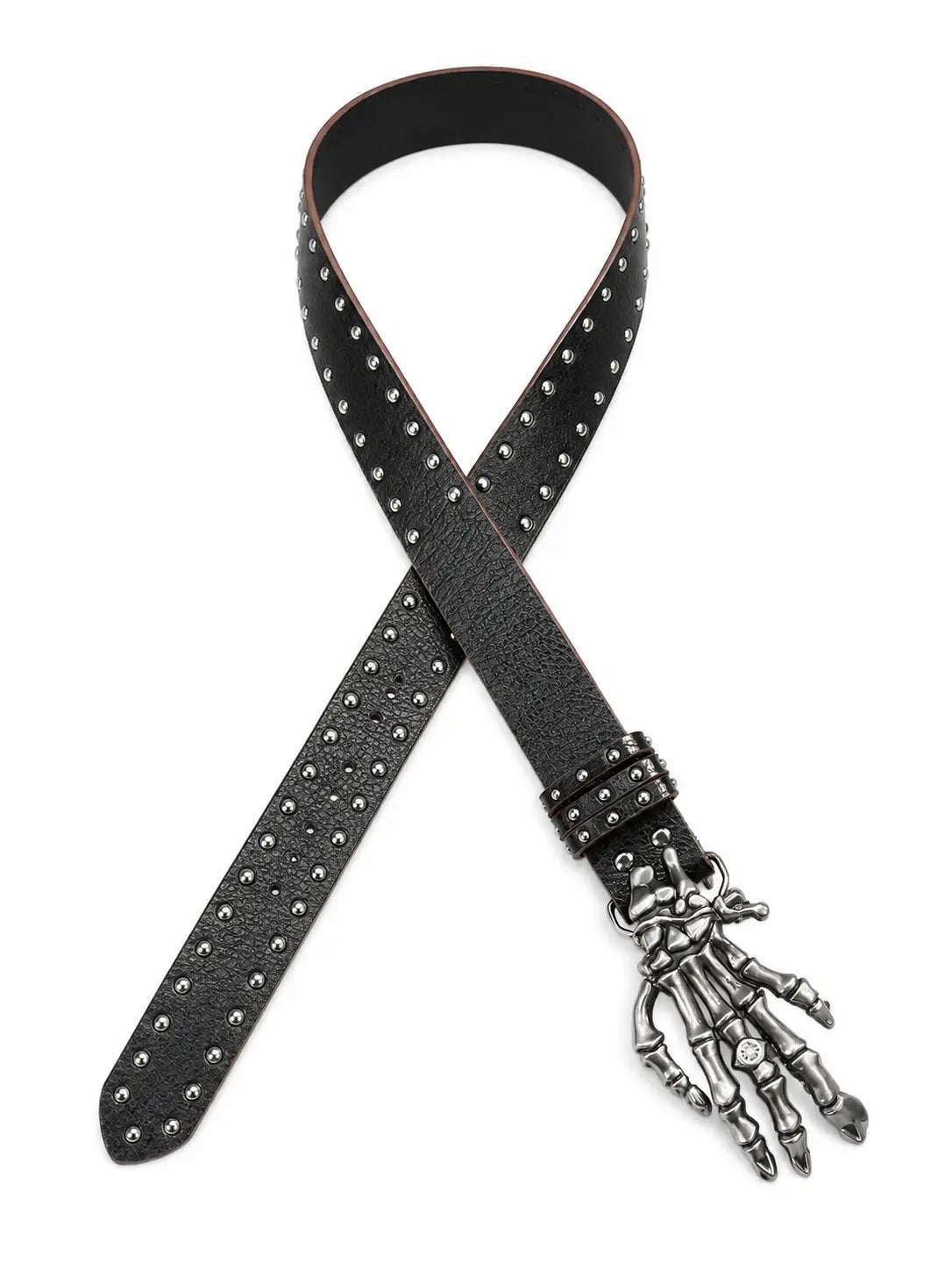 The Skeleton Hand Studded Belt