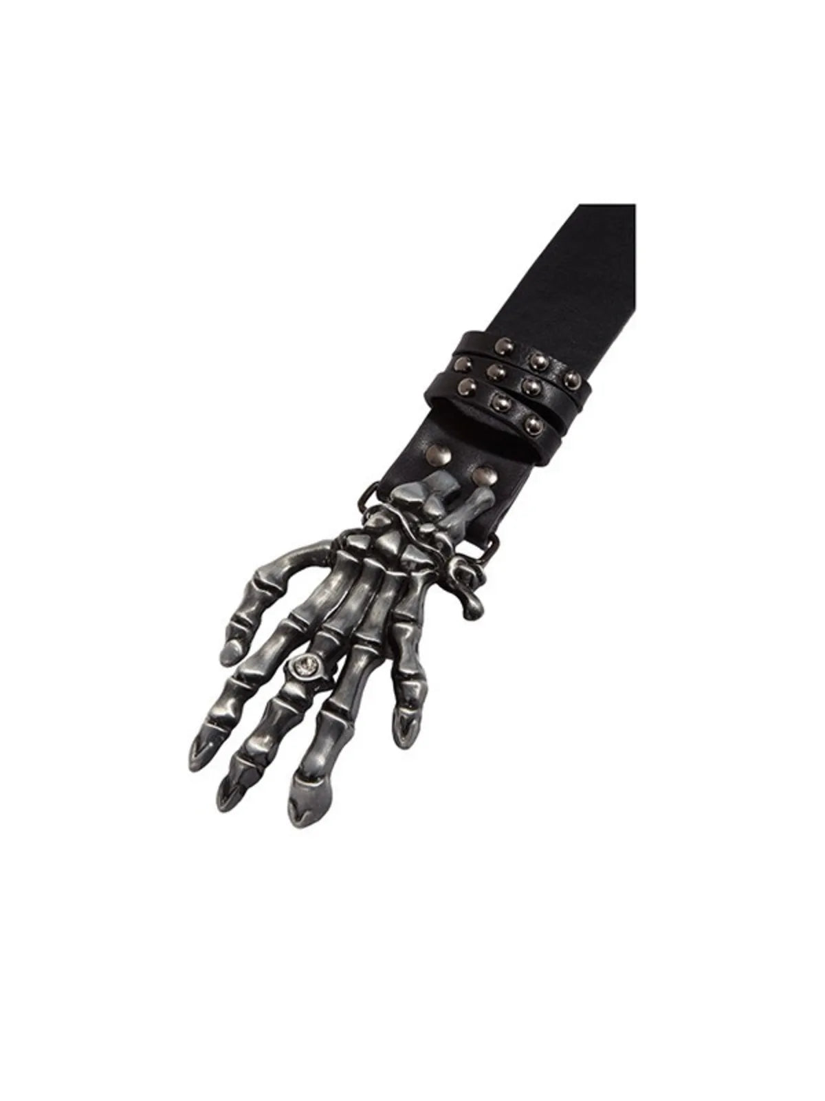 The Skeleton Hand Studded Belt