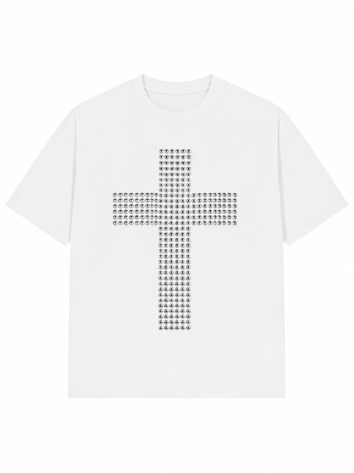 The Studded Cross Loose Graphic Tee