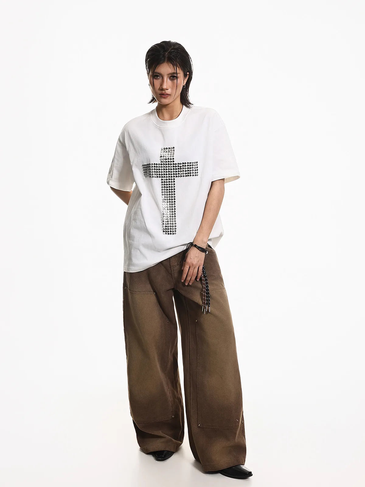 The Studded Cross Loose Graphic Tee