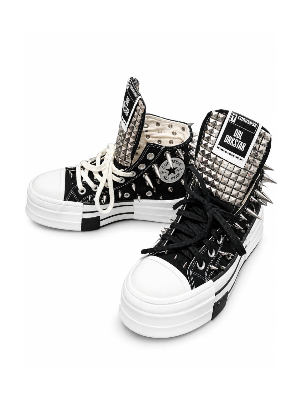 The Chrome Riot Studded High-Tops