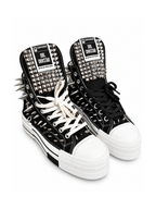 The Chrome Riot Studded High-Tops