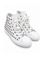 The Ivory Bloom Studded High-Tops