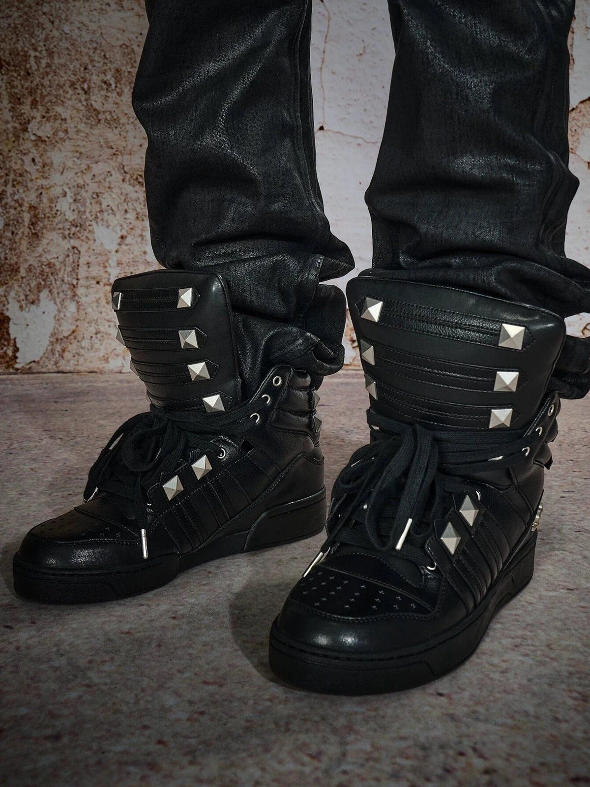 The Napoleon Studded High-Top Sneakers