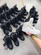 The Napoleon Studded High-Top Sneakers