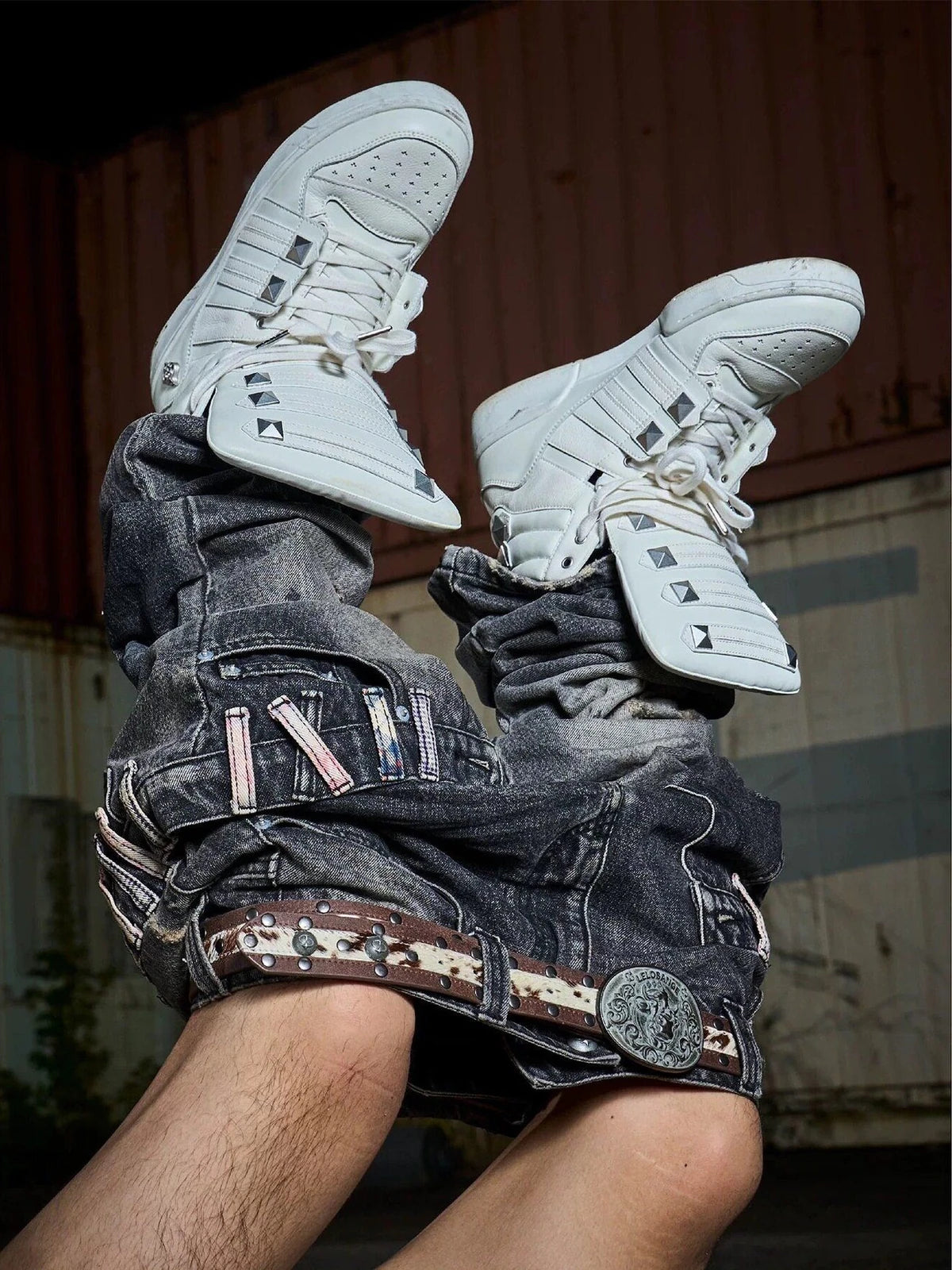 The Napoleon Studded High-Top Sneakers