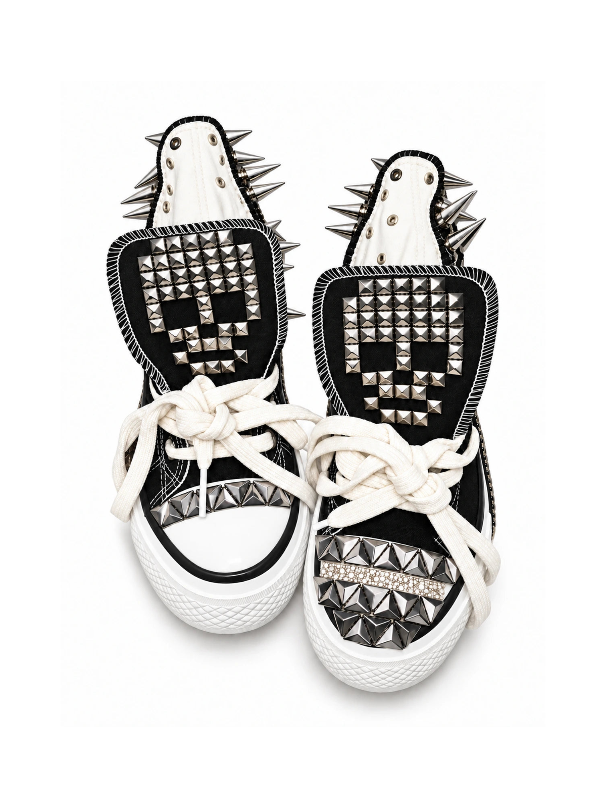 The Obsidian Thorn Studded High-Tops