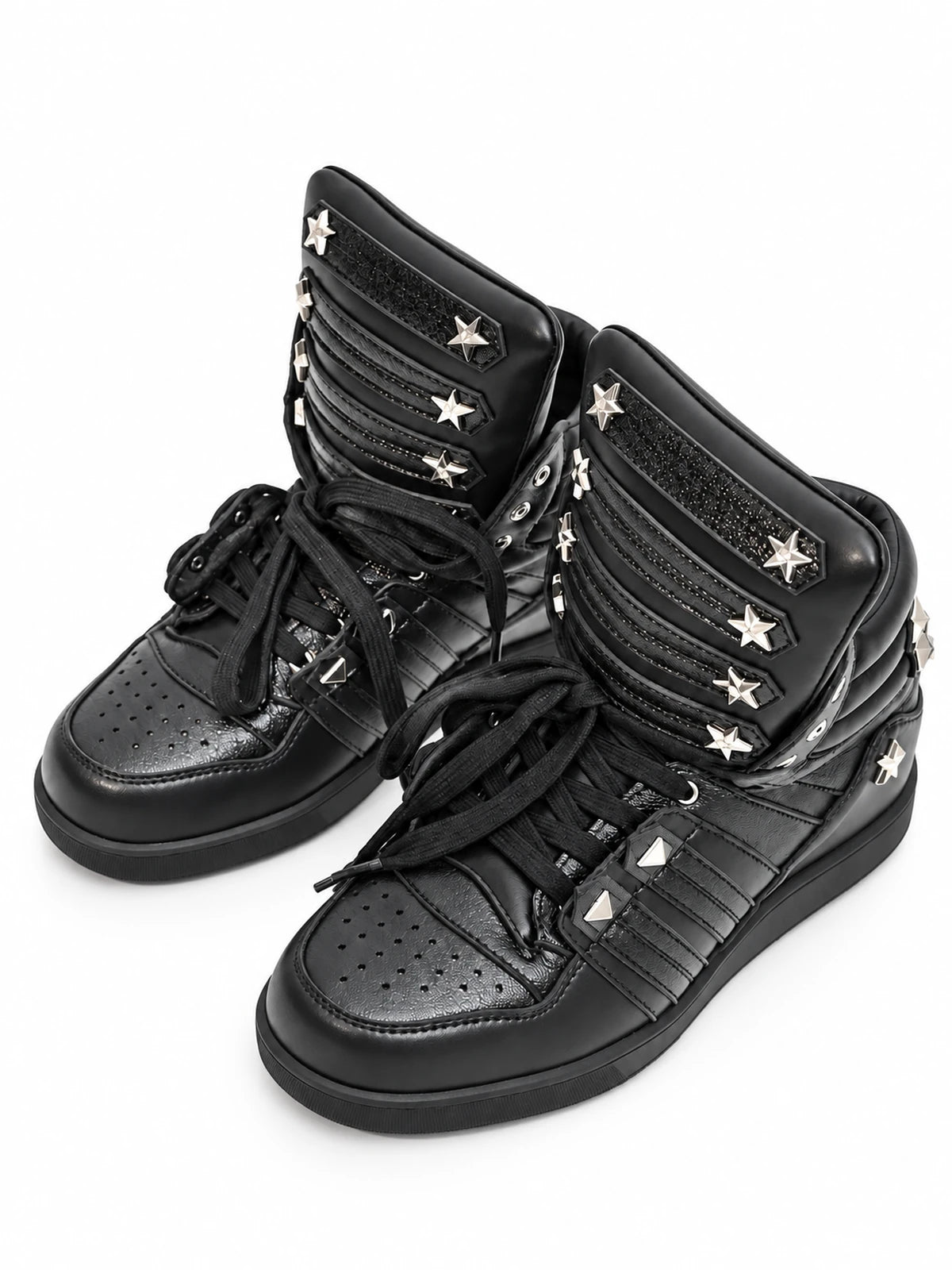 The Starlock Studded High-Top Sneakers