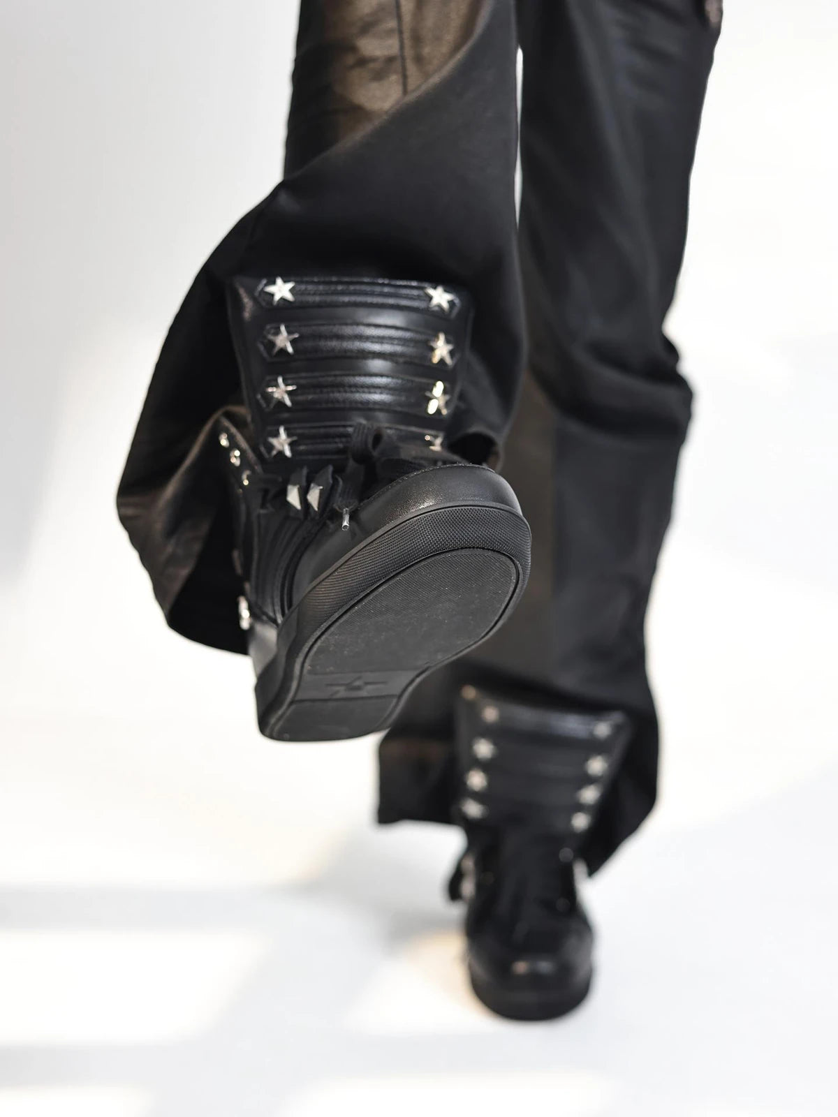 The Starlock Studded High-Top Sneakers