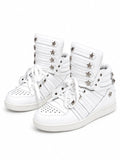 The Starlock Studded High-Top Sneakers
