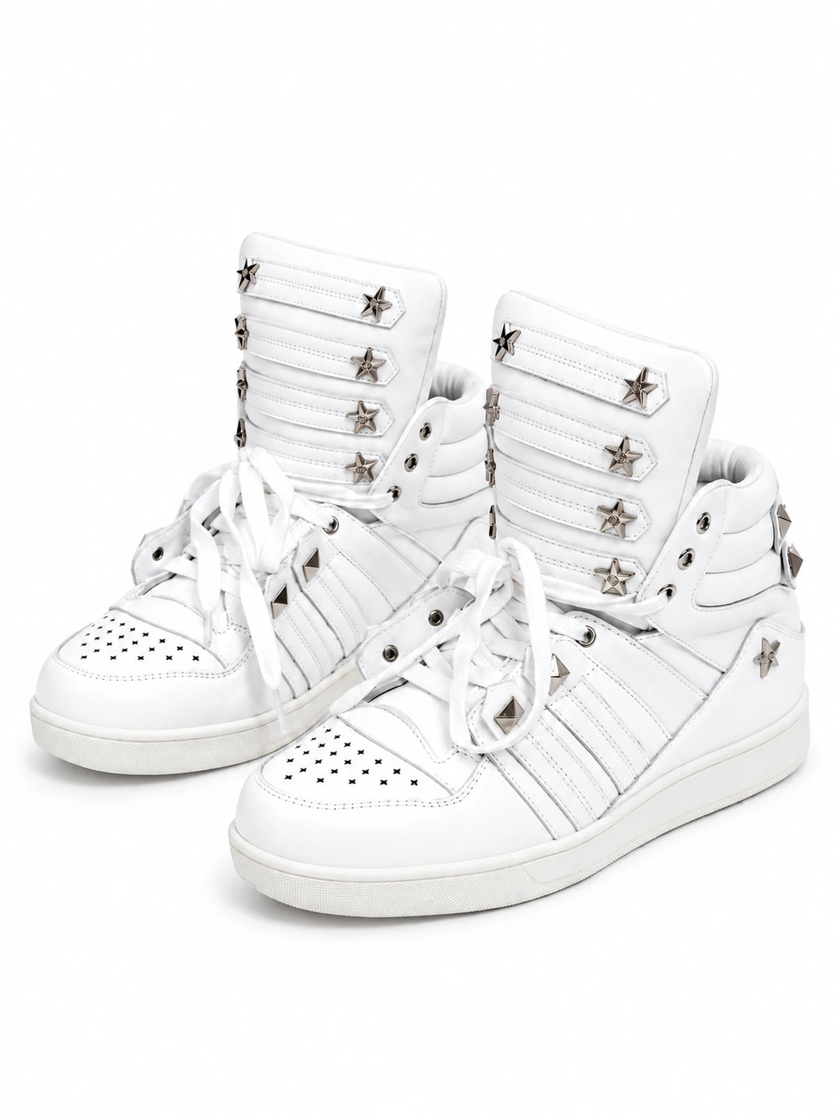 The Starlock Studded High-Top Sneakers