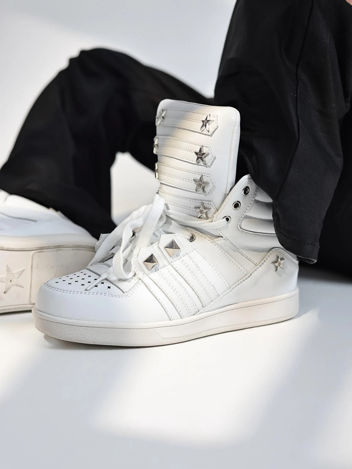The Starlock Studded High-Top Sneakers