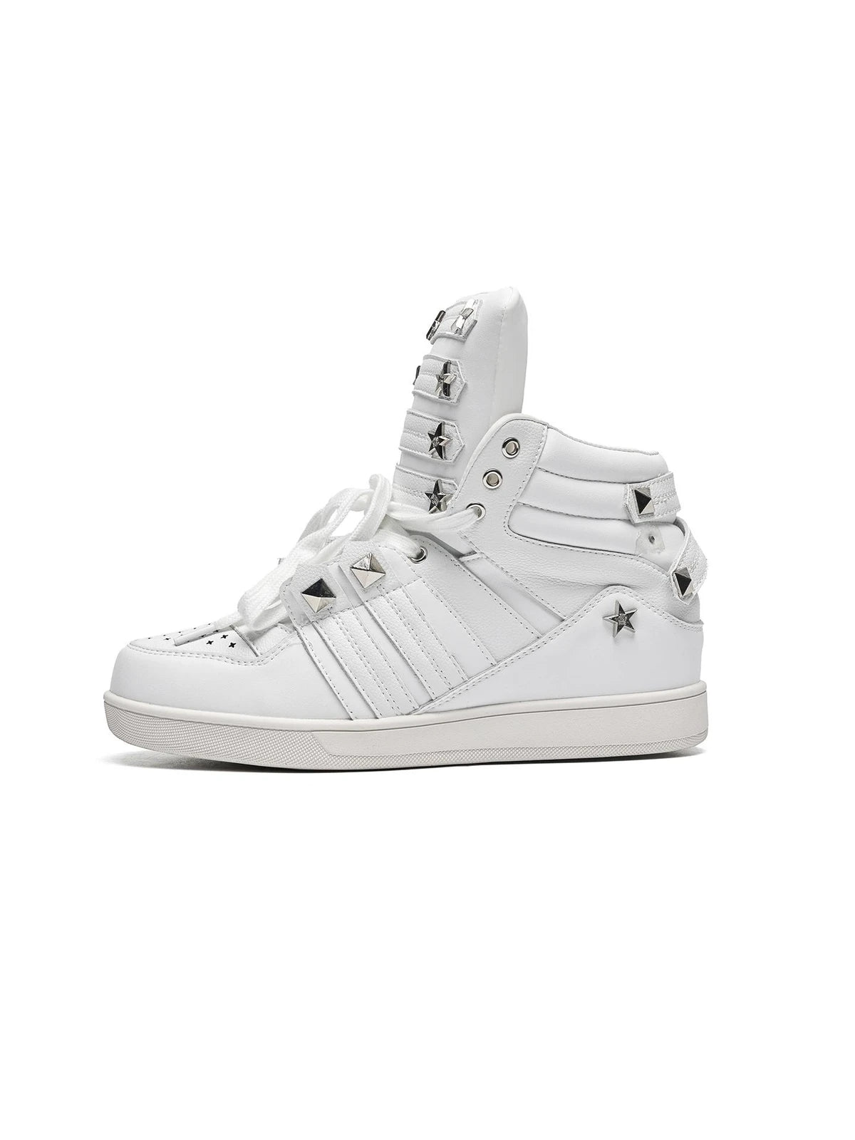 The Starlock Studded High-Top Sneakers
